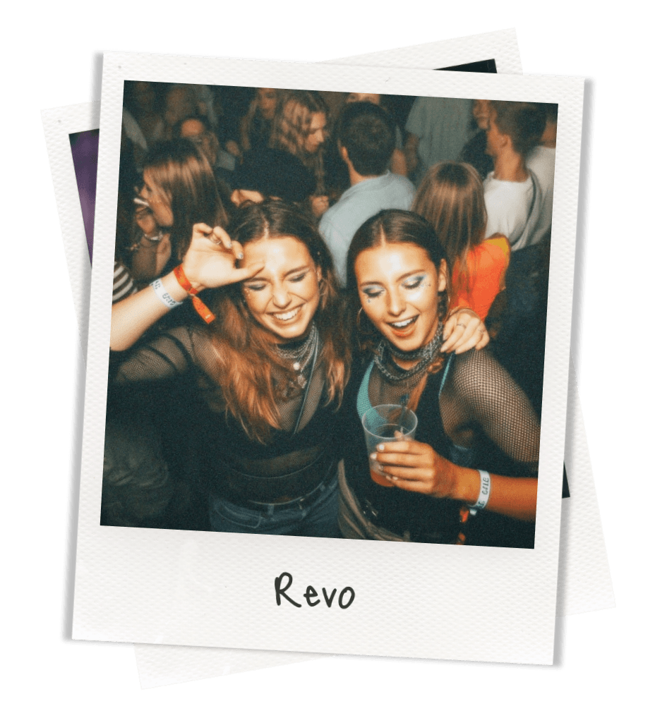 REVO app em uso